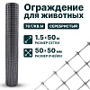 Ограждение для животных, серебристый 1,5х50
