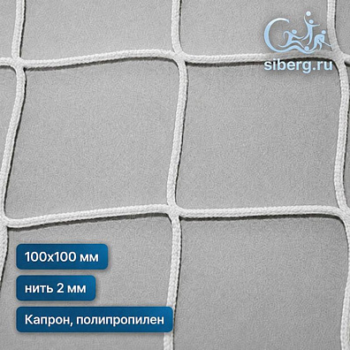 Сетка капроновая заградительная 100х100 2 белый (Капрон, Полипропилен)